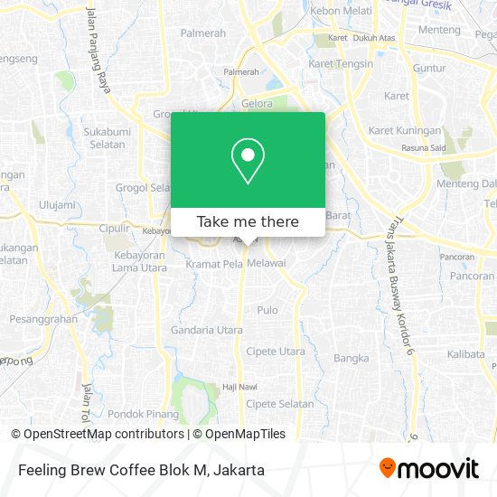 Feeling Brew Coffee Blok M map