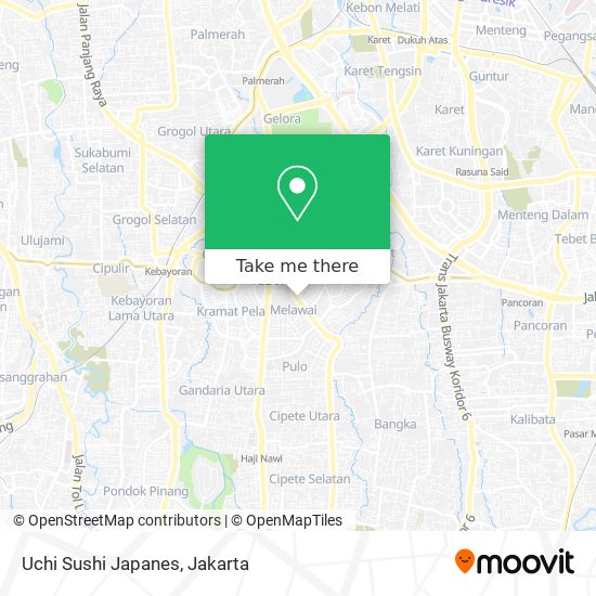 Uchi Sushi Japanes map