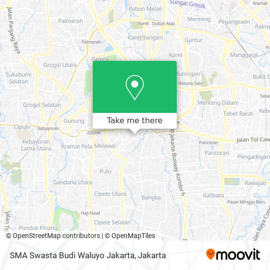 SMA Swasta Budi Waluyo Jakarta map