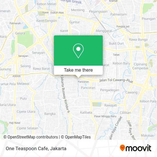 One Teaspoon Cafe map