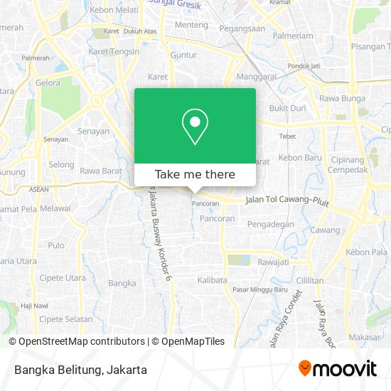 Bangka Belitung map