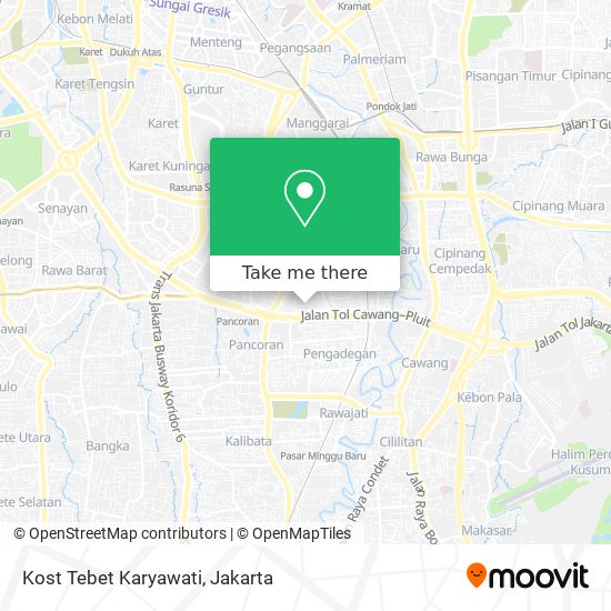 Kost Tebet Karyawati map