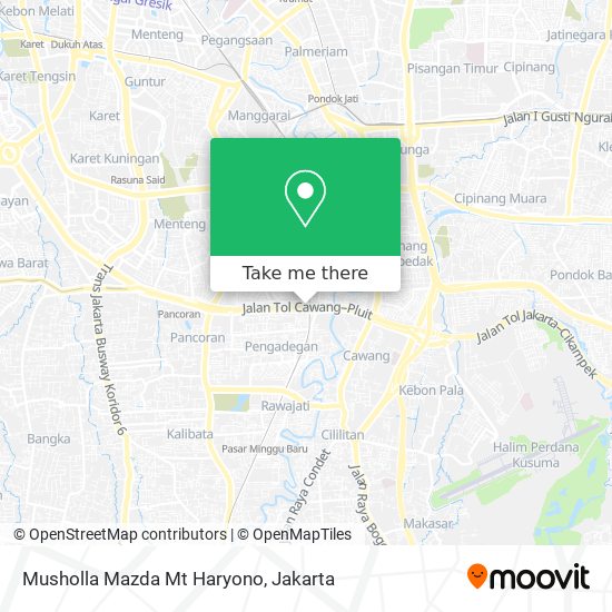 Musholla Mazda Mt Haryono map