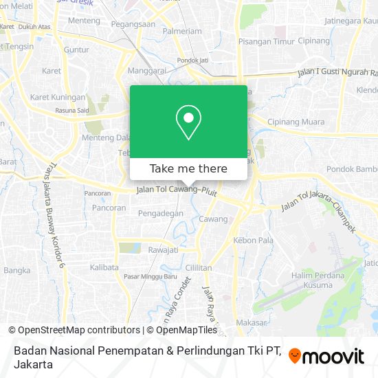 Badan Nasional Penempatan & Perlindungan Tki PT map