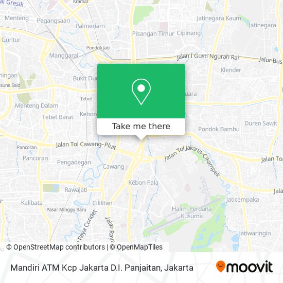 Mandiri ATM Kcp Jakarta D.I. Panjaitan map