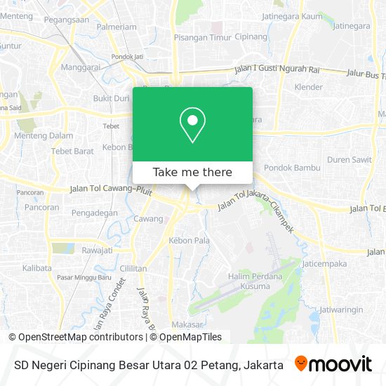 SD Negeri Cipinang Besar Utara 02 Petang map