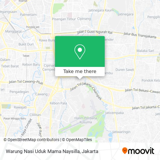 Warung Nasi Uduk Mama Naysilla map