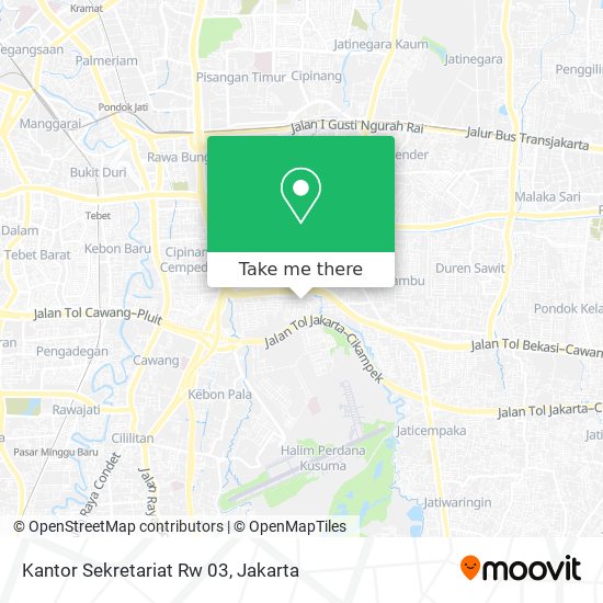 Kantor Sekretariat Rw 03 map