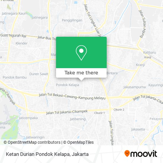 Ketan Durian Pondok Kelapa map