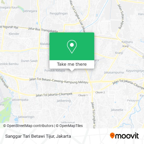 Sanggar Tari Betawi Tijur map