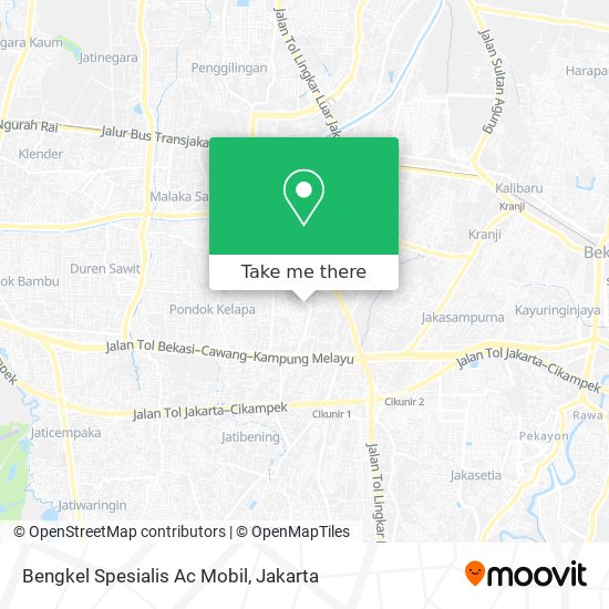Bengkel Spesialis Ac Mobil map