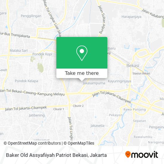 Baker Old Assyafiiyah Patriot Bekasi map