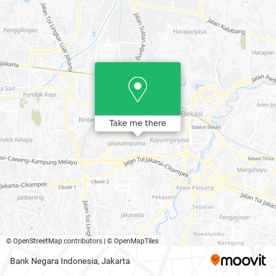 Bank Negara Indonesia map