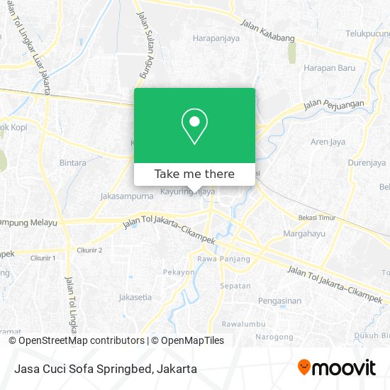 Jasa Cuci Sofa Springbed map