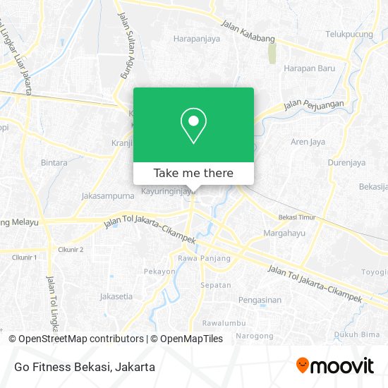 Go Fitness Bekasi map