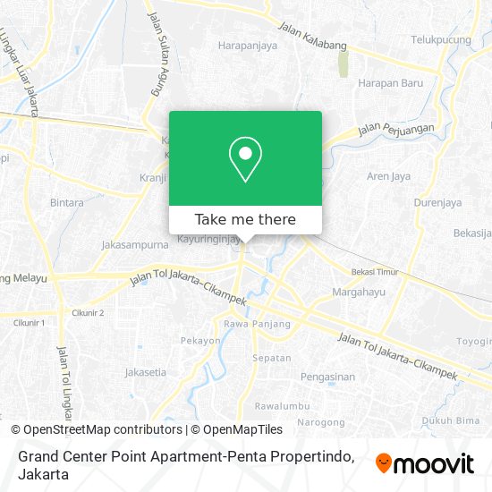 Grand Center Point Apartment-Penta Propertindo map