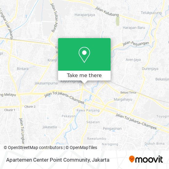 Apartemen Center Point Community map