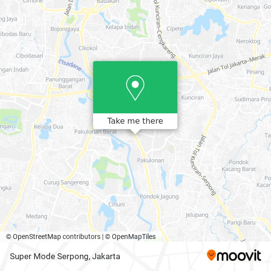 Super Mode Serpong map