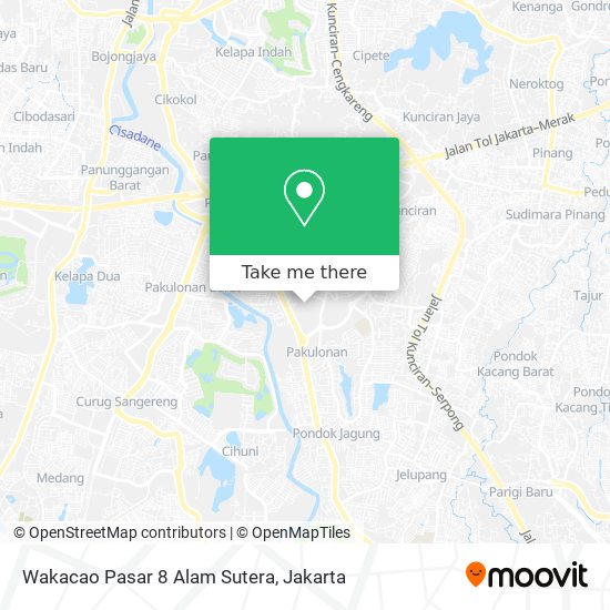 Wakacao Pasar 8 Alam Sutera map