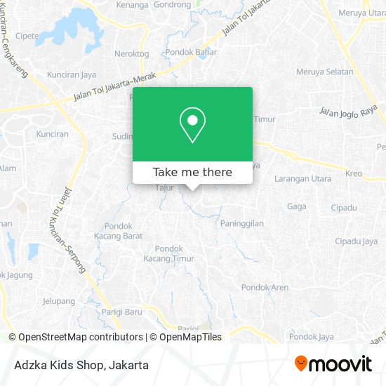 Adzka Kids Shop map