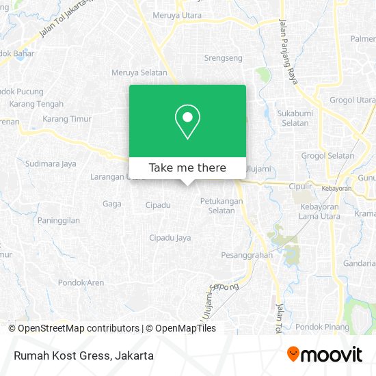 Rumah Kost Gress map