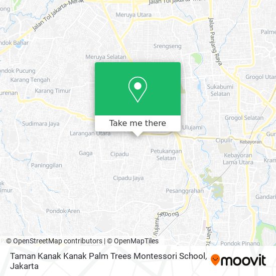 Taman Kanak Kanak Palm Trees Montessori School map