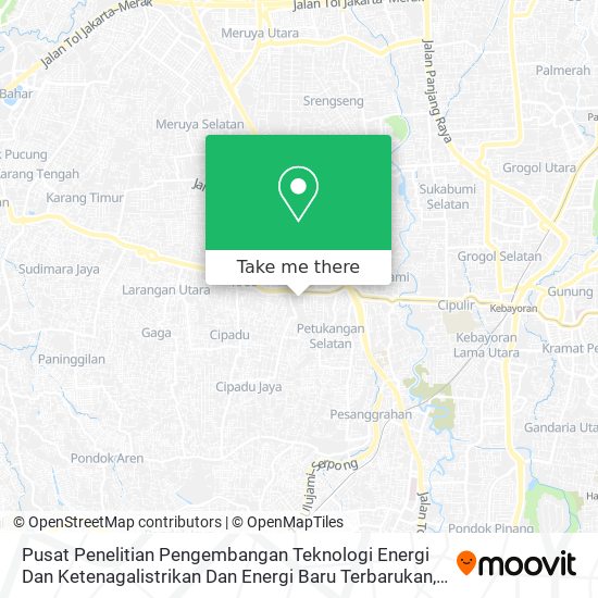 Pusat Penelitian Pengembangan Teknologi Energi Dan Ketenagalistrikan Dan Energi Baru Terbarukan map