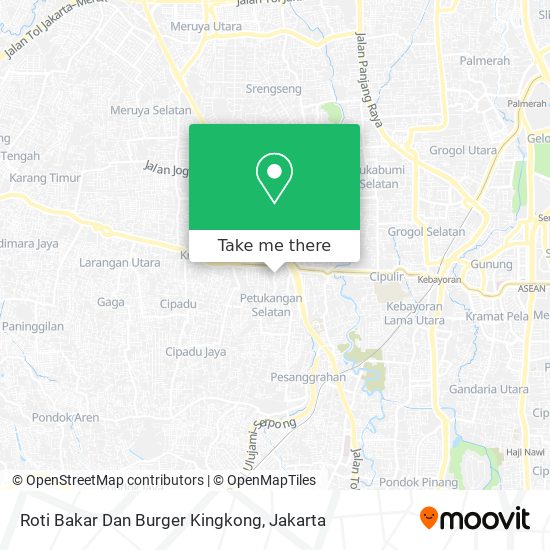 Roti Bakar Dan Burger Kingkong map