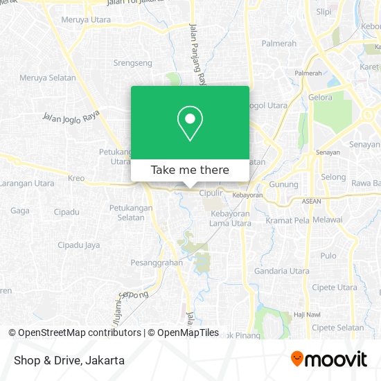 Shop & Drive map