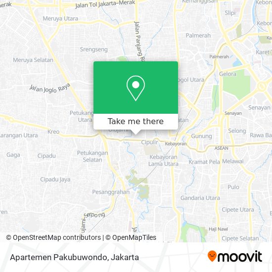 Apartemen Pakubuwondo map