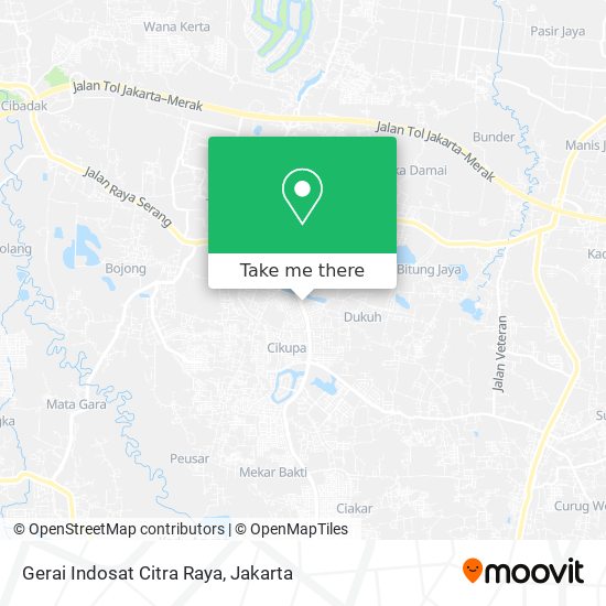 Gerai Indosat Citra Raya map