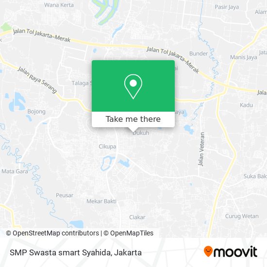 SMP Swasta smart Syahida map