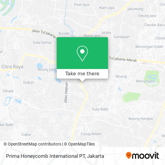 Prima Honeycomb International PT map