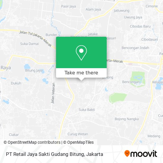 PT Retail Jaya Sakti Gudang Bitung map