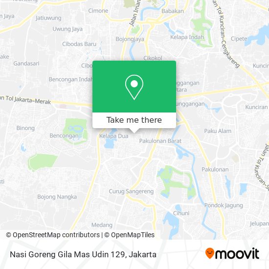 Nasi Goreng Gila Mas Udin 129 map
