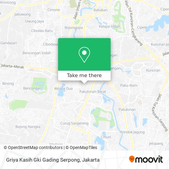 Griya Kasih Gki Gading Serpong map