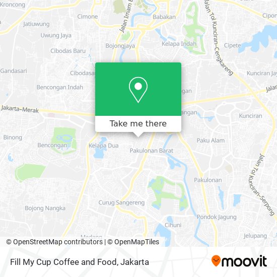 Fill My Cup Coffee and Food map