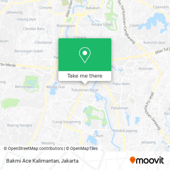 Bakmi Ace Kalimantan map