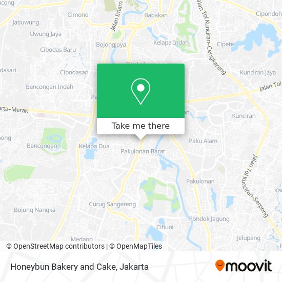 Honeybun Bakery and Cake map