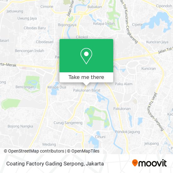 Coating Factory Gading Serpong map