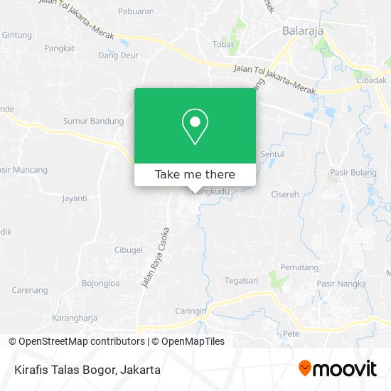 Kirafis Talas Bogor map