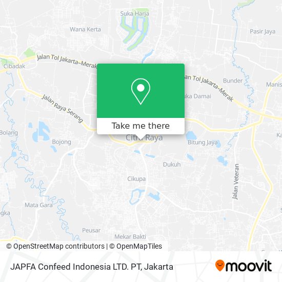 JAPFA Confeed Indonesia LTD. PT map