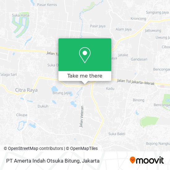 PT Amerta Indah Otsuka Bitung map