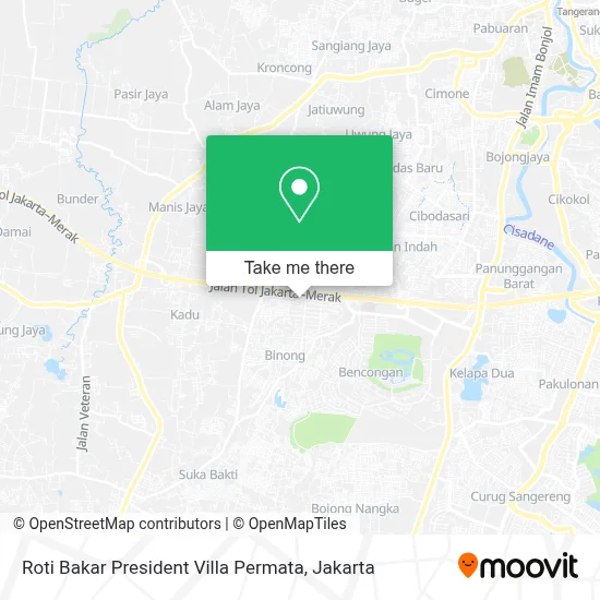 Roti Bakar President Villa Permata map