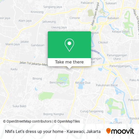NM's Let's dress up your home - Karawaci map