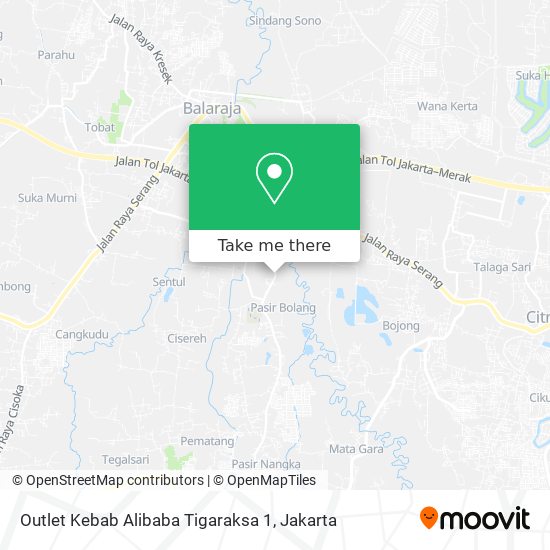 Outlet Kebab Alibaba Tigaraksa 1 map