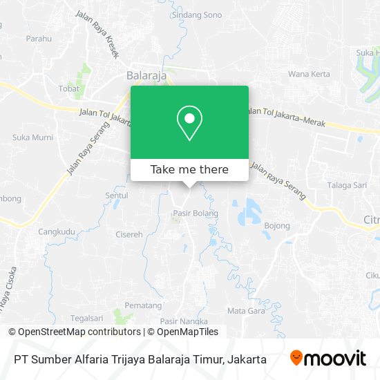 PT Sumber Alfaria Trijaya Balaraja Timur map