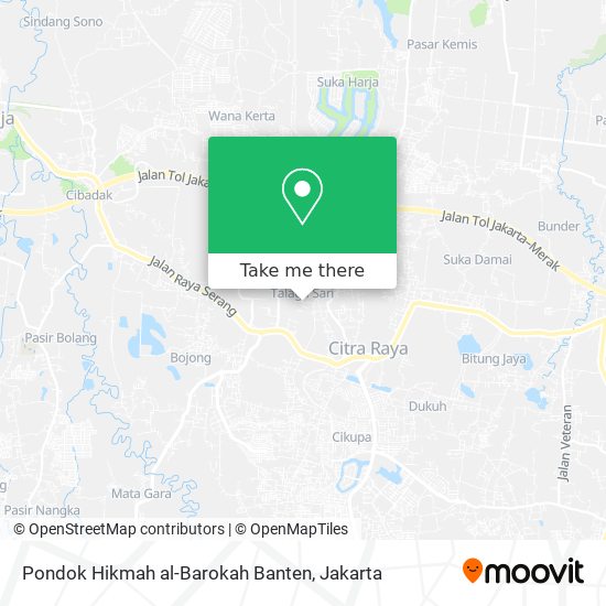 Pondok Hikmah al-Barokah Banten map