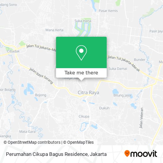 Perumahan Cikupa Bagus Residence map