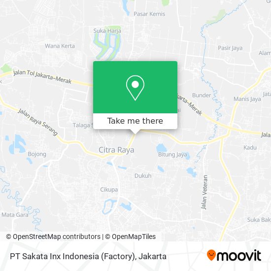 PT Sakata Inx Indonesia (Factory) map